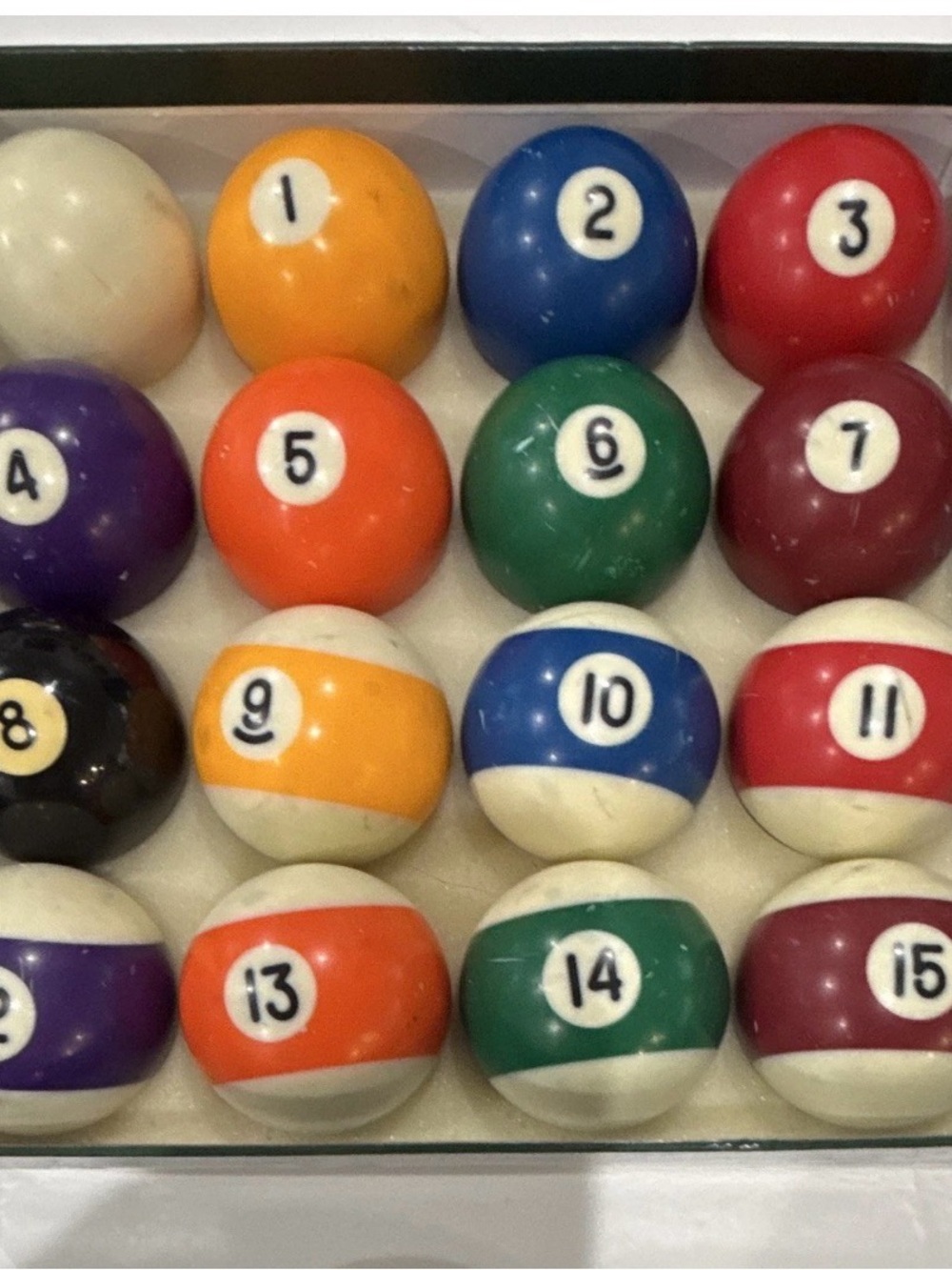 Billiard Ball Set & Acrylic Pool Rack - Picture 3 of 7